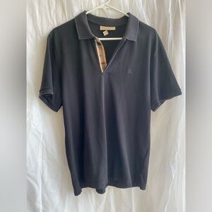 Black Burberry polo t-shirt